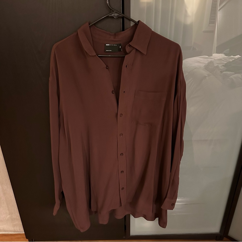 ASOS Oversized Viscose Flannel